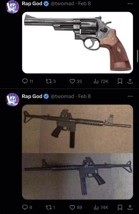 Twomad posted multiple images of guns days before his death